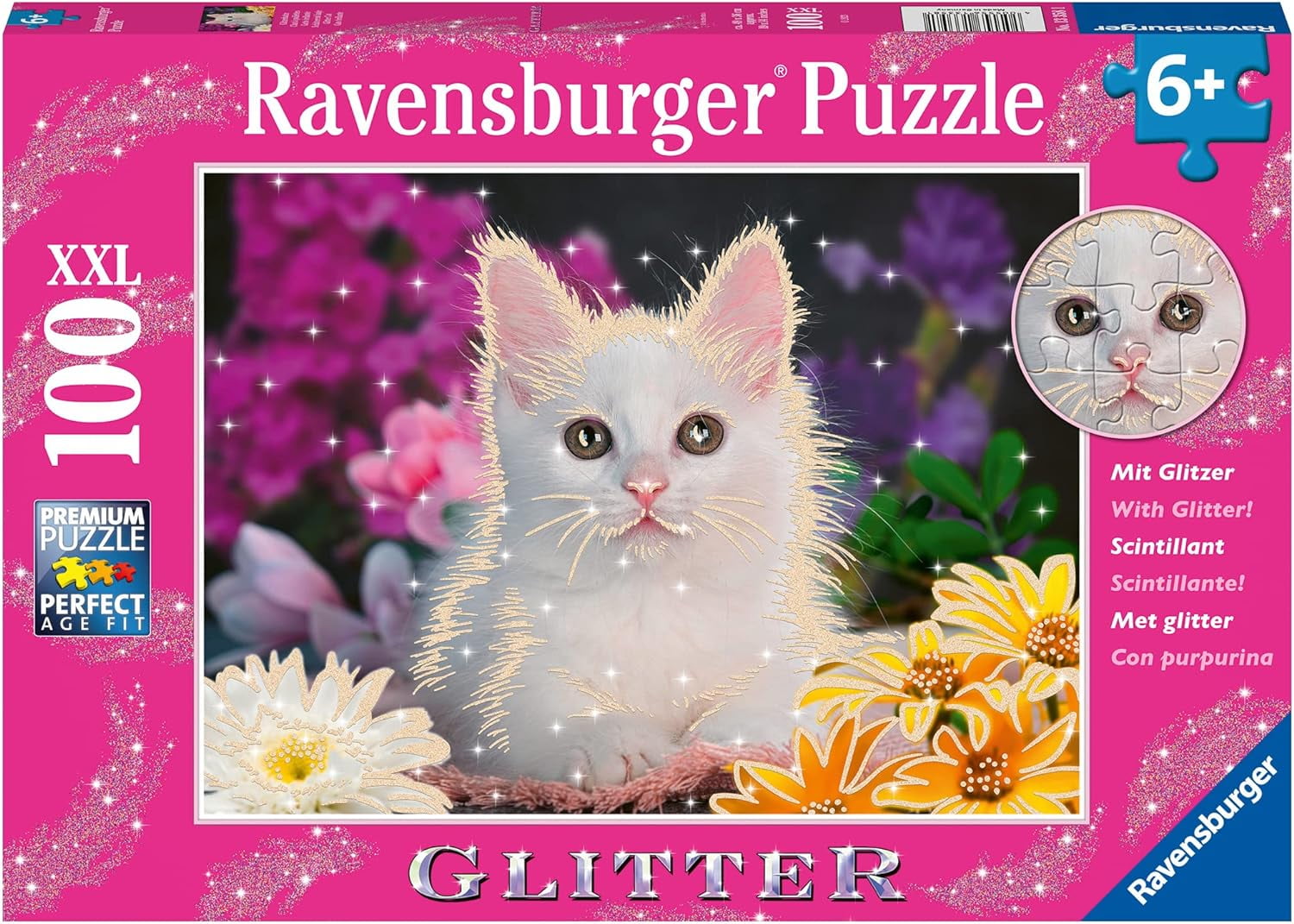 Glitter Cat Puzzle - 100 piece Glitter Cat Puzzle - 100 piece