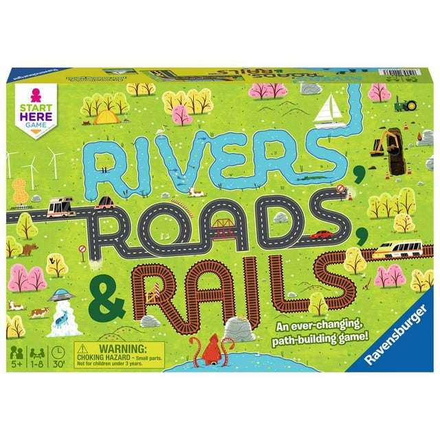 Ravensburger - Rivers Roads & Rails Kids Game