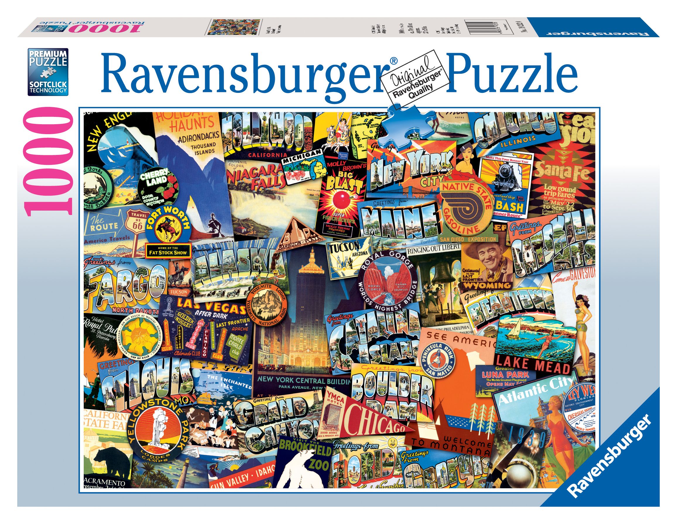 Ravensburger - Road Trip USA - 1000 Piece Jigsaw Puzzle - image 1 of 2