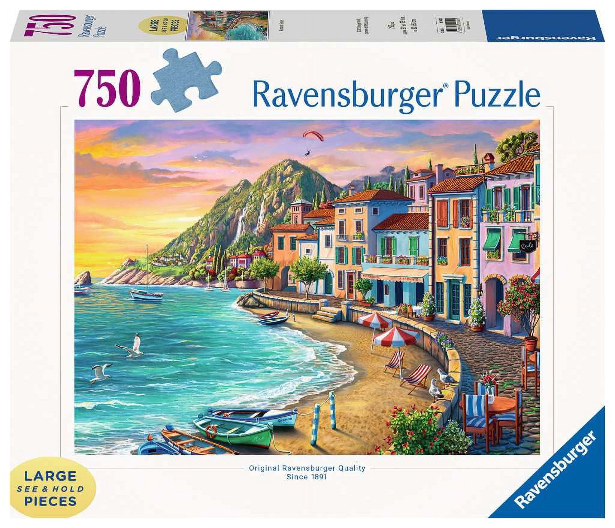 Ravensburger 500 Teile Puzzle Sunset Beach – Starline Serie, 49x36 Cm