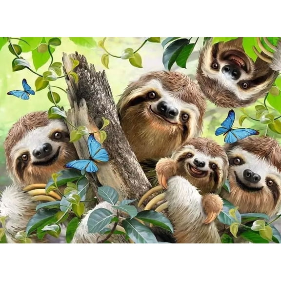 Ravensburger Sloth Selfie - 500 Piece Jigsaw Puzzle