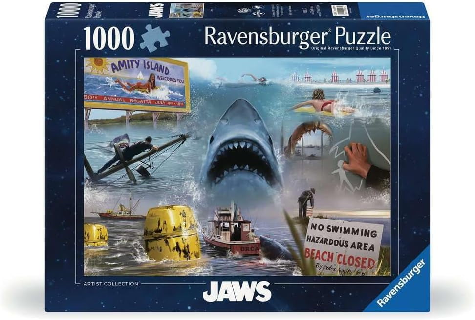 Ravensburger Universal Studios Artist Collection: Jaws 1000 Piece Jigsaw Puzzle - 12000277