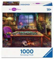 Ravensburger Wonder Forge Puzzle Series - Cozy Puzzler's Plac, 1000 Pc Jigsaw Puzzle, Teens & Adults Ages 14+
