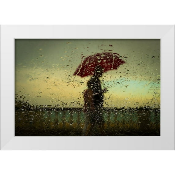 Raventos, Ignasi 14x11 White Modern Wood Framed Museum Art Print Titled - The First Storm Of Summer