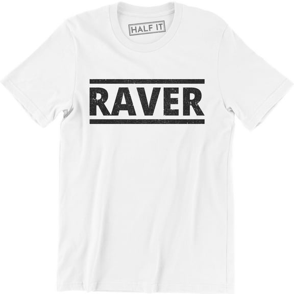 Raver Funny Clubbing Retro Old School Dance Festival Techno Men's T-Shirt