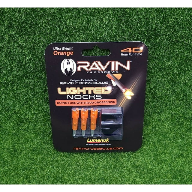 Ravin Crossbows Lighted Arrow Nock (3 Pack) Orange Lumenok R135