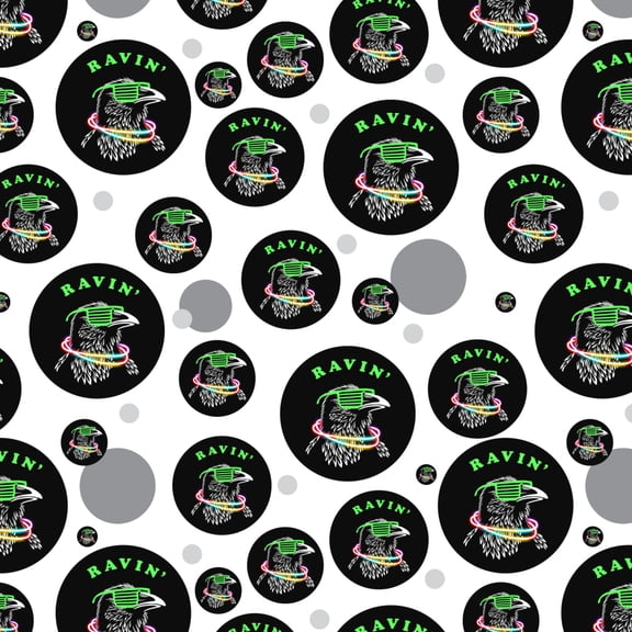 Ravin' Rave Raven Funny Humor Premium Gift Wrap Wrapping Paper Roll