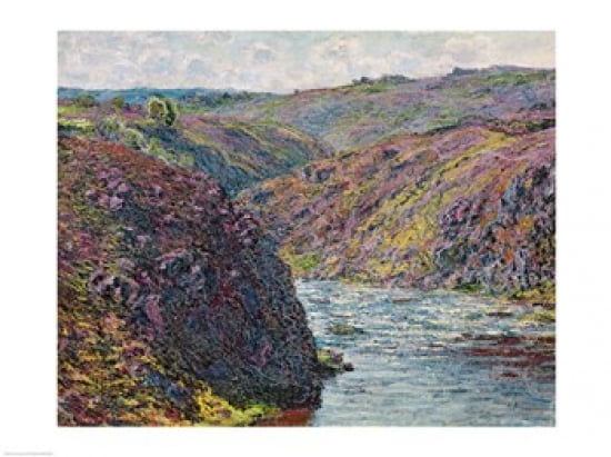 Ravines of the Creuse at the End of the Day 1889 Canvas Art - Claude Monet (24 x 18)