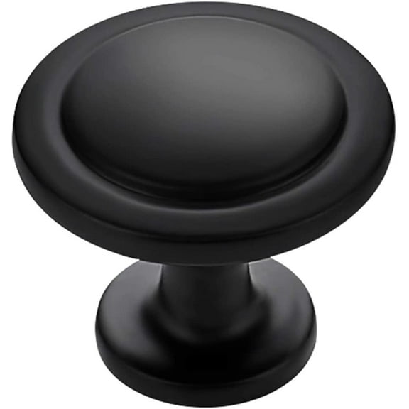 Ravinte 25 Pack Black Cabinet Knobs Matte Black Knobs for Kitchen Cabinets 1-1/4 inch Kitchen Knobs for Cabinet