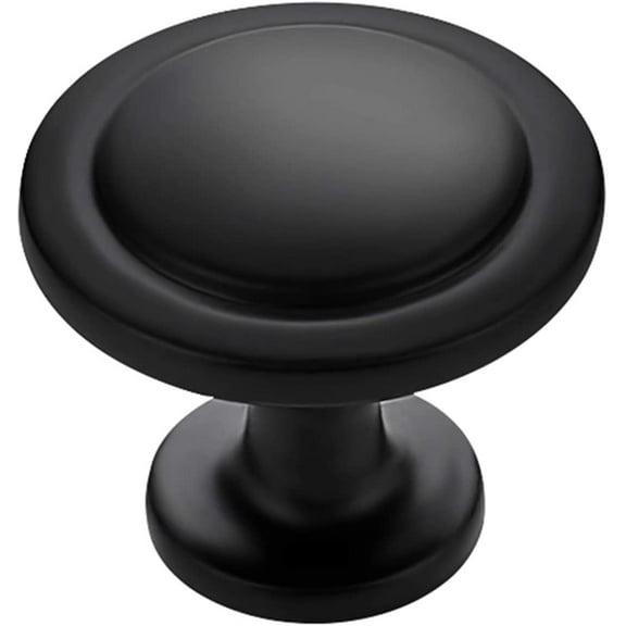 Ravinte 10 Pack Black Cabinet Knobs Matte Black Knobs for Kitchen Cabinets 1-1/4 inch Kitchen Knobs for Cabinet