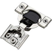 Ravinte 2 Pack 1 Pairs 1/2 inch Overlay Soft Close Hinges for Kitchen Cabinet Hinges Satin Nickel Hidden Hinges Stainless Steel Concealed Hinge self Closing