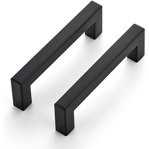 Ravinte 25 Pack 4 inch Black Cabinet Pulls Kitchen Cabinet Handles Matte Black