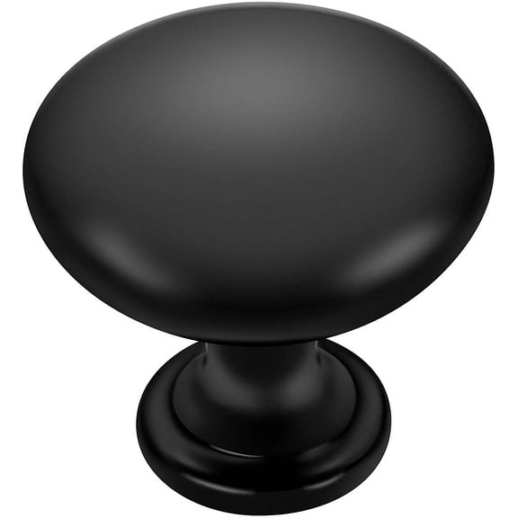 Ravinte 25 Pack Kitchen Cabinet Knobs Matte Black Zinc Knobs Drawer Pulls Door Dresser Drawer Handles Knobs for Dresser Drawers