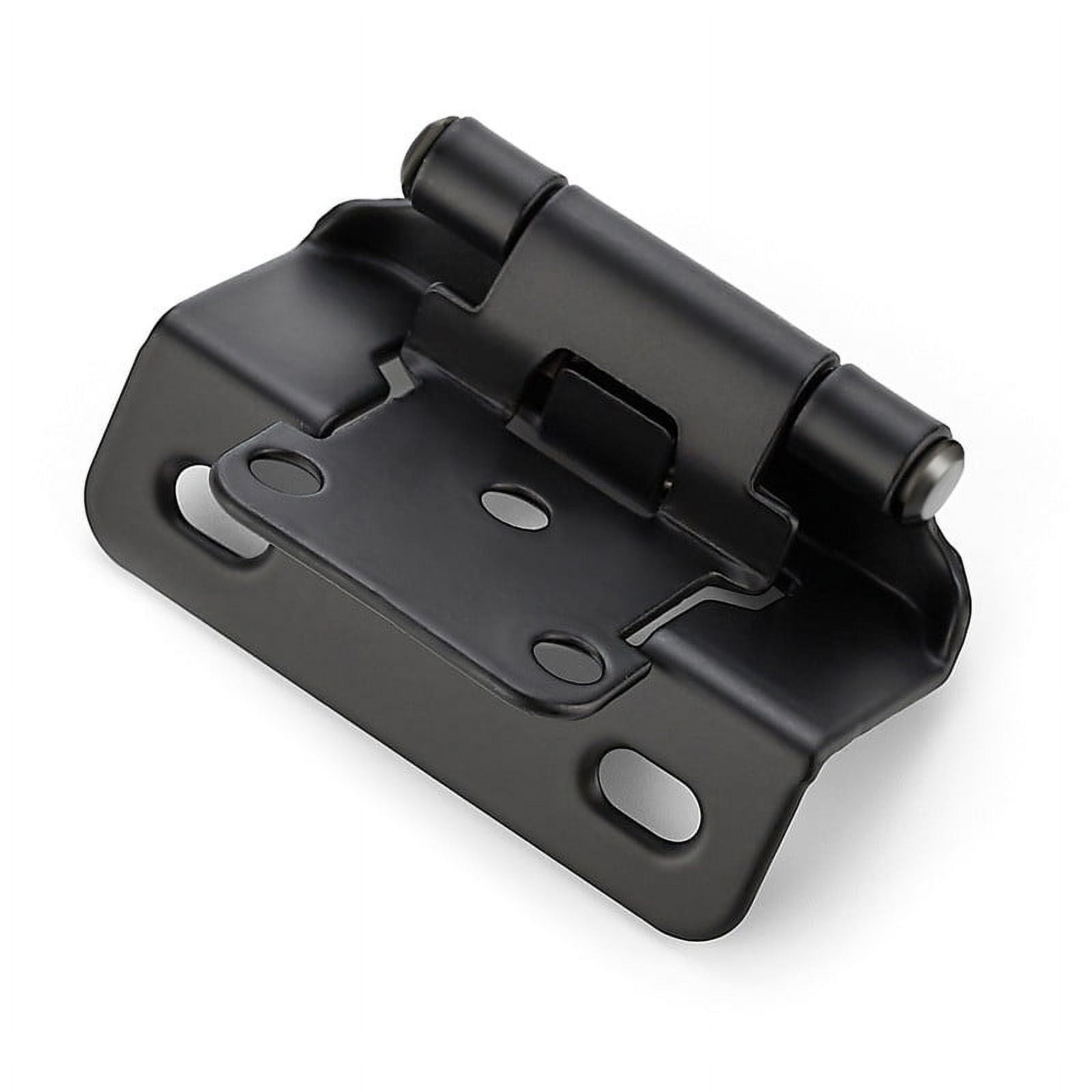 Ravinte 30 Pack 15 Pairs 1/2 inch Overlay Hinges Matte Black