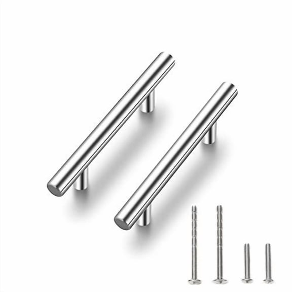 Ravinte 30 Pack |6 Cabinet Pulls Brushed Nickel Stainless Steel Kitchen Cupboard Handles Cabinet Handles 6Length, 3.75 Hole Center