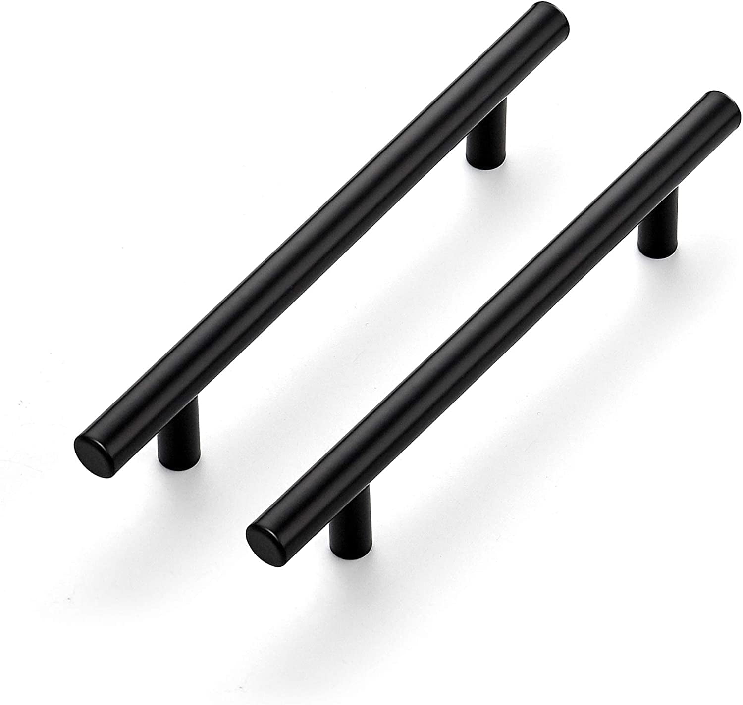 Ravinte 30 Pack 7-3/8 Inch Black Cabinet Pulls Kitchen Drawer Handles 5 inch Hole Center Matte Black Cabinet Hardware Stainless Steel