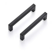 Ravinte 5 Pack 5 inch Black Cabinet Pulls Kitchen Cabinet Handles Matte Black