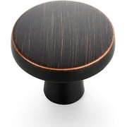 Ravinte 5 Pack Drawer Pulls 1-1/4 Inch Kitchen Cabinet Knobs Solid Round Dresser Drawer Knobs Oil-Rubbed Bronze Dresser Knobs Drawer Knobs Simple Cabinet Hardware For Cupboard Drawer Pulls