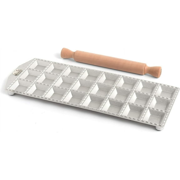 Ravioli Mold by Marcato, Made in Italy, Makes 24 Square Raviolis, 2-Inch