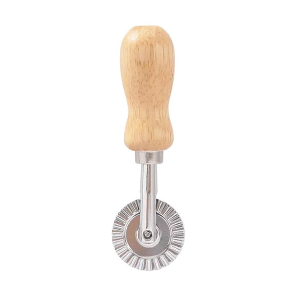 Ravioli Stamp Maker Cutter with Roller Wheel Set, Stainless Steel Pasta Mold with Wooden Handle & Fluted Edge, Cake molds, Lace Cake Mold, Cookie Stamp Press for Italian Dumplings Pierogi Pies Pastry