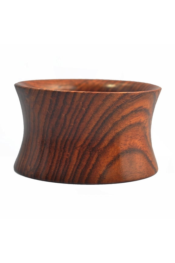 Ravishing Tropicalia Handcrafted Sisoo Wood Bangle, Concave Rim Design, Satin Wax Finish, Lightweight & Elegant Nature-Inspired Jewelry