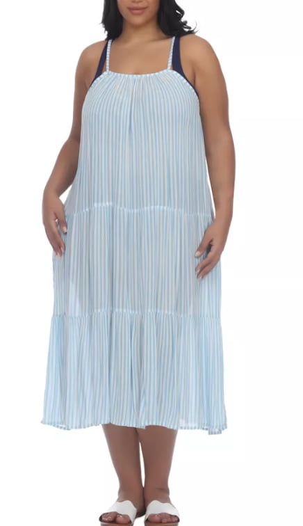 button midi dress with sleeves Zimmermann Luna Blue Paisley Button Long Sleeve Midi Dress
