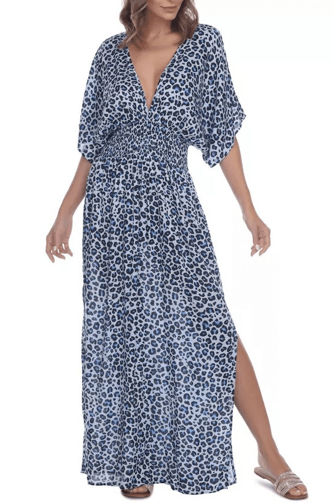 Raviya BLUE Printed Swim Cover-Up Dress, US Small - Walmart.com