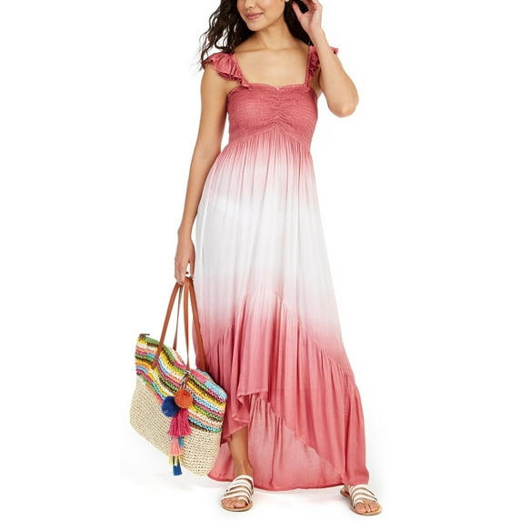 Raviya PINK OMBRE High-Low Cover-up Swim Dress, US X-Large