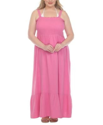 ravia maxi dress pink Ravia Satin Maxi Slipdress (Women)
