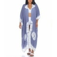 thumbnail image 1 of Raviya Plus Size Tie-Dye Kimono Cover-Up Women's Swimsuit-L/XL -AZURE TD New with box/tags, 1 of 3