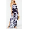 thumbnail image 1 of Raviya Women's Tie-Dye Strapless Maxi Dress Swim Cover-Up (M, Blue/White), 1 of 4