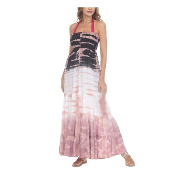 Raviya Womens Tie-Dye Strapless Cover-Up