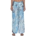 thumbnail image 1 of Raviya Womens Tie-Dye Tie Waist Cover-Up Bottoms Blue XL New, 1 of 4