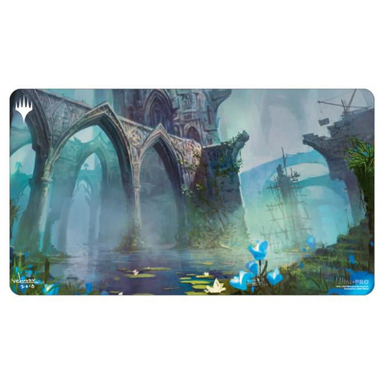 Ultra PRO - MTG Ravnica Remastered Playmat from The House Dimir, Protect Cards During Game Play or Reorganizing Commander Decks, Perfect use as Mouse Pad, Desk Mat for Home or Office main image 1