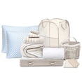 thumbnail image 1 of Virtu College Dorm Room Essentials Complete Set, Twin XL Comforter Set, Dorm Bedding, Twin Xl Bed In a Bag Comforter Set with All Dorm Accessories and Bedding, Linen, 1 of 7