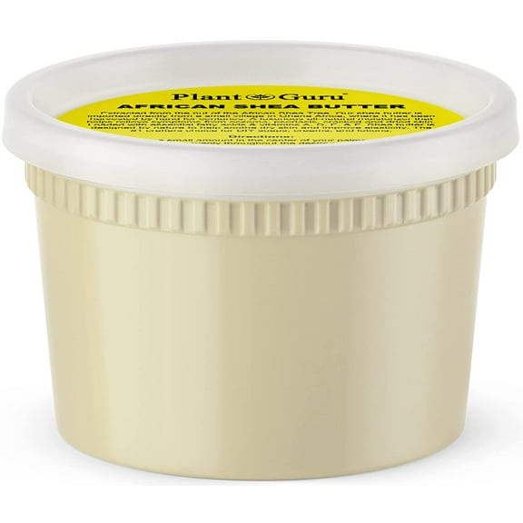 Raw African Shea Butter 16 oz. Unrefined 100% Pure Natural Organic Ivory Imported From Ghana DIY Crafts, Body, Lotion, Cream, lip Balm, Soap Making, Eczema, Psoriasis, Stretch Marks.