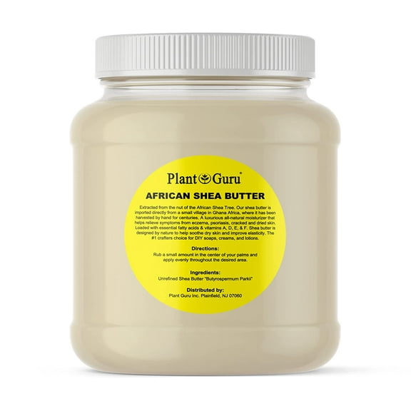 Raw African Shea Butter 3 lbs. Bulk Wholesale 100% Pure Natural Unrefined Organic Ivory / White Great for DIY Body Butter, Lotion, Cream, lip Balm & Soap Making, Eczema & Psoriasis, Stretch Mark