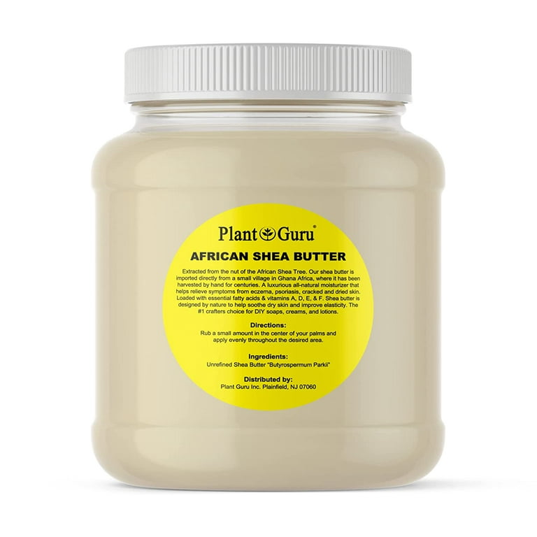 Raw African Shea Butter 3 lbs. Bulk Wholesale 100% Pure Natural Unrefined  Organic Ivory / White Great for DIY Body Butter, Lotion, Cream, lip Balm 