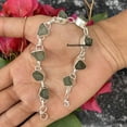 thumbnail image 1 of Raw Aquamarine Gemstone Bracelets Silver, 1 of 2