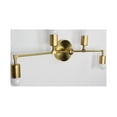 thumbnail image 1 of Raw Brass 4 Bulb Mid Century Modern Wall Light (Gold), 1 of 4