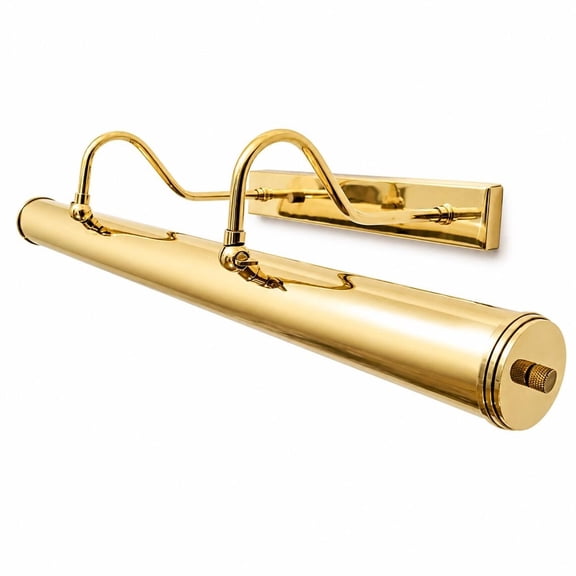 Raw Brass 4-Light Picture Light Vintage Mid-Century Wall Sconce Lamp Antique Style Artwork, Mirror & Poster Display Light for Living Room, Gallery, and Luxury Home Decor