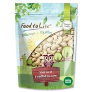 Whole Cashews W320, 0.5 Pounds - Raw, Kosher, Vegan - by Food to Live