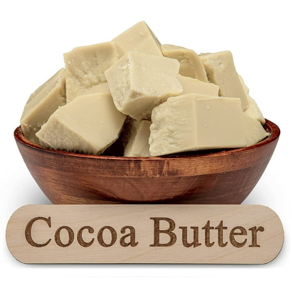 Raw Cocoa Butter 5 lbs. Bulk - 100% Pure Natural Unrefined FOOD GRADE Arriba Nacional Cacao Bean, Great For Chocolate Making, Soap, Lip Balm and Moisturizer For DIY Body Butters