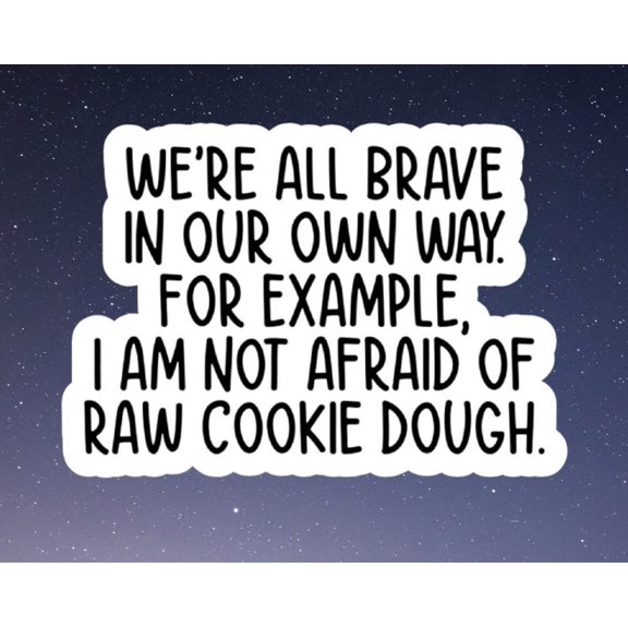 Raw Cookie Dough Sticker