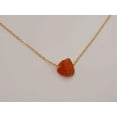 thumbnail image 1 of Raw Crystal Necklace, Carnelian Rough Stone Necklace, Genuine Crystal, 1 of 8