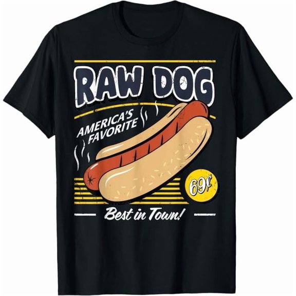 Raw Dog America's Favourite T-Shirt, Size S-5XL