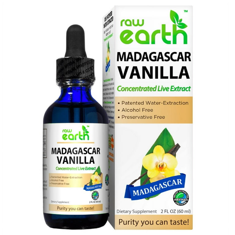 Raw Earth Natural Products Organic Madagascar Vanilla Concentrated 