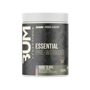 RAW Nutrition X GBRS Essential Pre Workout Powder, 200mg Caffeine, Hard to Kill Strawberry Lemonade, 20 Servings