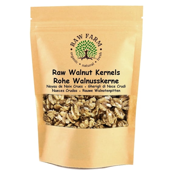 Raw Farm Walnut Kernels Halves 1kg 100% Natural & Unsalted | No Additives or Preservatives | Rich in Omega-3, Protein & Fibre | Fresh, Crunchy & Wholesome Snack | Vegan & Gluten-Free
