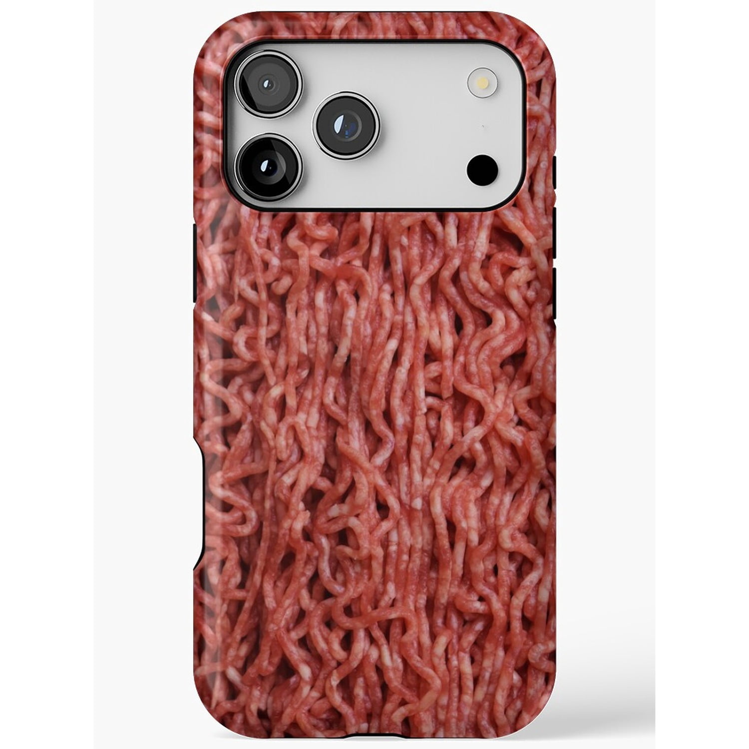 Raw Ground Beef Texture Tough Phone Case, Dual-Layer Polycarbonate and ...